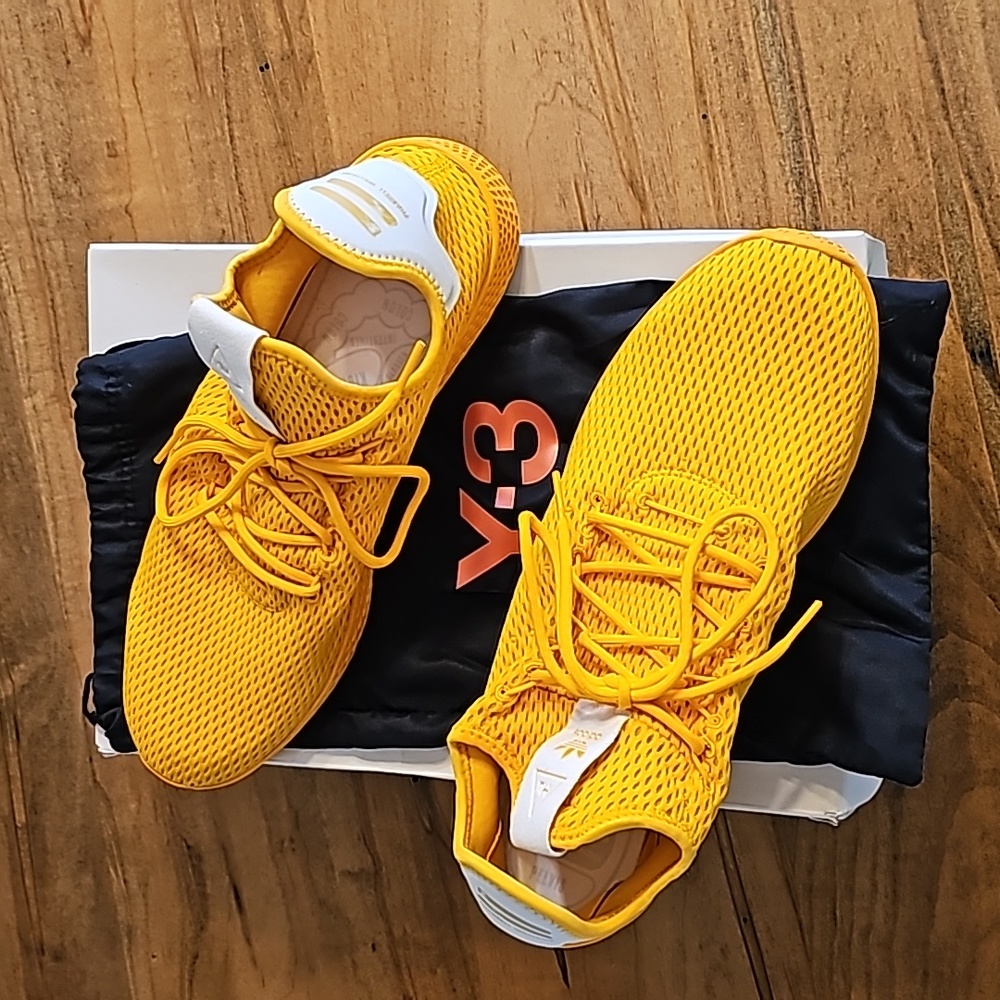 Adidas Y3 PW tennis Hu, men size 12, yellow gold color